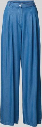 Smith & Soul Wide Fit Hose aus Lyocell mit Ges&auml;&szlig;taschen in Blau, Gr&ouml;&szlig;e XXL