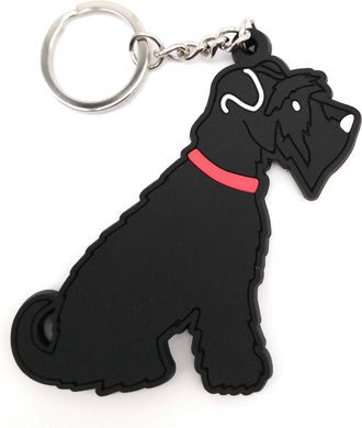 Sweet William Black Schnauzer Keyring