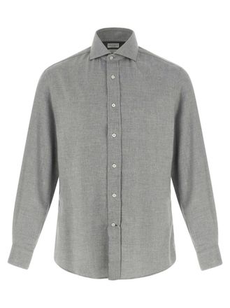 Brunello Cucinelli Grey Cotton shirt