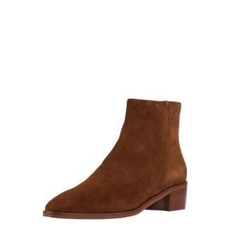 Aquatalia Womens Reeta Fashion Boot, Brandy Suede, 4.5 UK