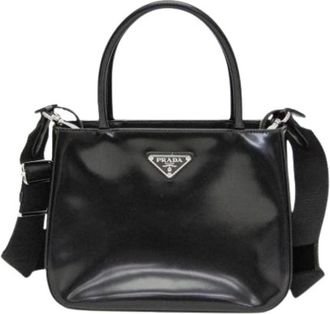 Prada Pre-owned Brushed leather Spazzolato - Dames - Vintage Mini Tas - Zwart - ONE Size - Leer - Vintage