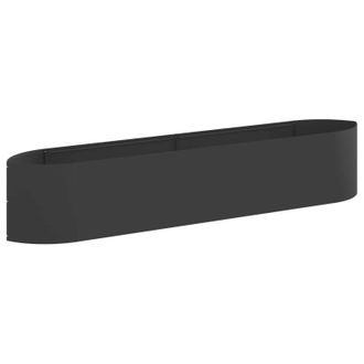 vidaXL Cama De Jard&iacute;n Elevada Negro 220 X 40 X 40 Cm Acero Vidaxl