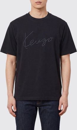 Kenzo T-shirt in cotone con logo a contrasto