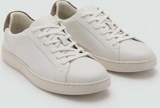 Mango Sneaker pelle inserto contrasto bianco - Uomo - 39 - MANGO MAN