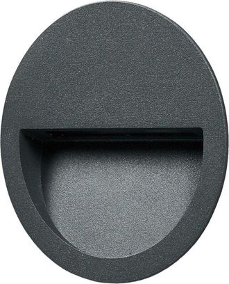 Lucande Lucande - L&aacute;mpara De Pared Exterior loya En Negro Aluminio