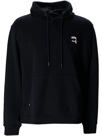 Karl Lagerfeld Hoodie van katoenblend - Blauw