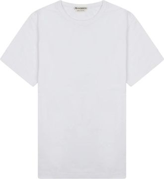 J.W.Anderson Tops, Dames, Wit, XS, Katoen, Katoenen T-shirt