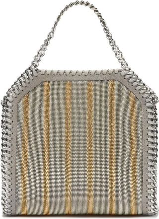 Stella McCartney Womens Micro Tote Bag Grey Polyester Handbags Hand