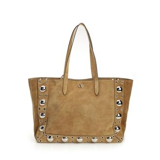 Valentino Garavani Nellcote Large Suede Shopping Bag