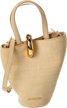 Jacquemus Logo Suede Bucket Bag