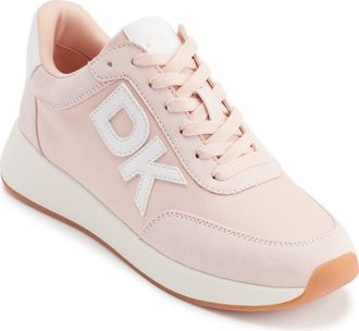 DKNY Monogram Sneaker in Pale Blsh at Nordstrom Rack, Size 6.5