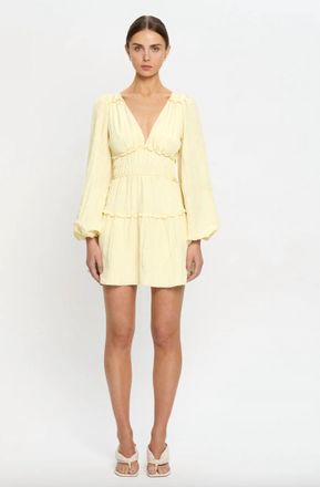 Kivari Uma Mini Dress In Butter