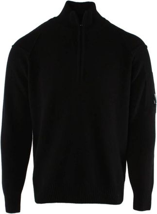 C.P. Company Wollen coltrui - Heren - Coltruien - Zwart - 2XL - Wol - Truien & Vesten