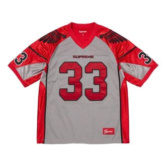 SUPREME SS26 Wings Football Jersey Grey SUP-SS26-294-GRY