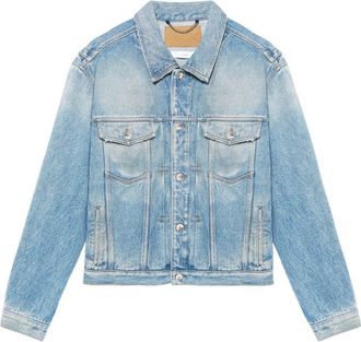 1989 STUDIO logo-embossed denim jacket - men - Cotton - M - Blue