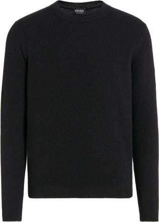 Ermenegildo Zegna Maglia girocollo in Oasi Cashmere - Heren - Cashmere truien - Zwart - 5XL - Kasjmier - Truien & Vesten