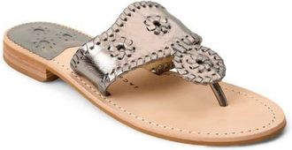 Jack Rogers Jacks Flat Sandal in Anthracite at Nordstrom, Size 6.5