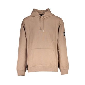 Calvin Klein Heren, Sweatshirts & Hoodies, Bruin, Maat: XL Katoen