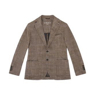 Circolo 1901 Blazer Special Print - Heren - Jassen - Bruin - Maat: L Katoen