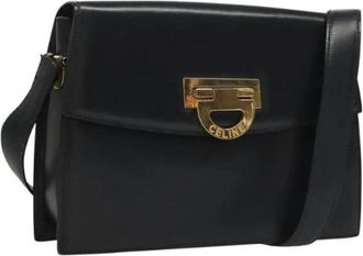 Celine Pre-owned Leather celine-bags - Dames - Vintage Schoudertas - Zwart - ONE Size - Vintage