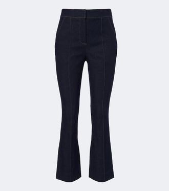 Veronica Beard Kimra cropped flared jeans