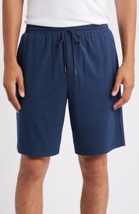Nordstrom Cotton & Tencel Modal Lounge Shorts in Navy Still at Nordstrom, Size Xx-Large