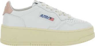 Autry White Lace Up Sneakers