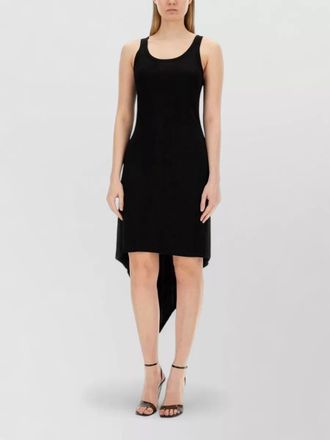 Helmut Lang jersey camisole dress asymmetric hemline