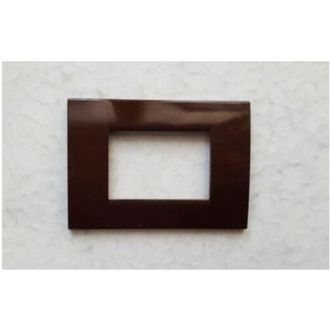 Trade Shop Trade Shop - Placca Placche Placchete Compatibili Living Light In Abs 3 4 7 Posti Colorate - Brown