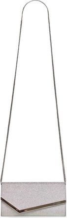 Jimmy Choo London Emmie Clutch - Dames - Schoudertassen - Grijs - ONE Size - Leer - Tassen