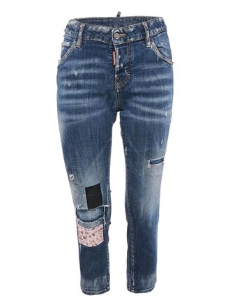 Dsquared2 pre-owned Cool Girl patchwork-detail jeans - Blue