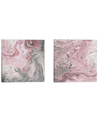 iCanvas Icanvas Blush Minerals Diptych Canvas Set By Jarman Fagalde