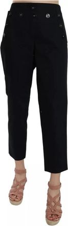 Dolce & Gabbana Cropped Jeans - Dames - Vrijetijds broeken - Zwart - XS - Katoen - Broeken
