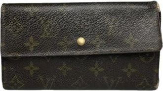 Louis Vuitton Pre-owned Wallets, female, Brown, Size: ONE SIZE Pre-owned Leather Wallet