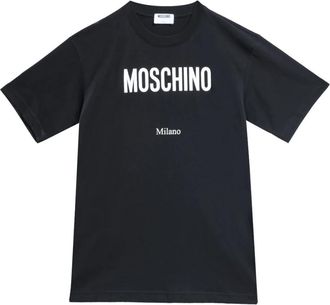 Moschino Milano T-Shirt - Heren - T-shirts - Zwart - XL - Katoen - Tops