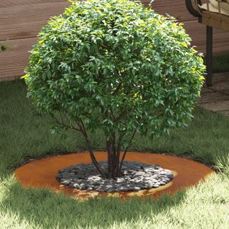 Berkfield Home Corten Steel Planter Corten steel Medium Decorative Inlays in Brown