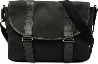 Gucci Tweedehands Gg Nylon Schoudertas