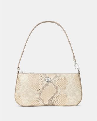 Kate Spade New York Womens Kayla Snake Mini Bag - Beige Leather - One Size