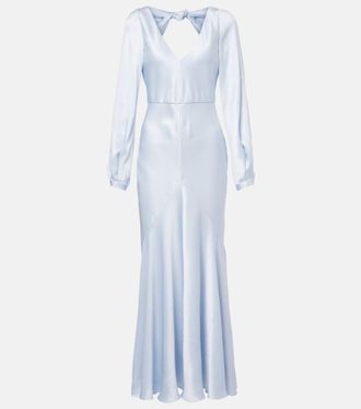 Gabriela Hearst Abito lungo in satin di seta