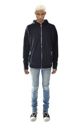 HVMAN Strat Punk Ripped Super Skinny Jeans in Kennedy (Light Sand) at Nordstrom Rack, Size 42