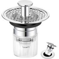 OEM Tap&oacute;n De Fregadero De 34-37 Mm, Tap&oacute;n De Desag&uuml;e Universal Con Sistema De Apertura Autom&aacute;tica, Tap&oacute;n De Desag&uuml;e Para Cocina Y Ba&ntilde;o, Tap&oacute;n De Desag&uuml;e C