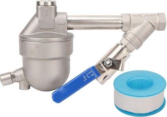 OEM Compresor De Aire Autom&aacute;tico Con V&aacute;lvula De Drenaje, Drenaje Neum&aacute;tico, Consumo Cero, Acero Inoxidable, Para Tanque De Gas Ya S6 Con Filtro
