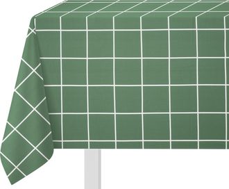 KASANOVA Tovaglia quadrettata 140x180 cm cotone verde