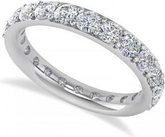 Allurez Diamond Eternity Wedding Band 14k White Gold (2.00ct)