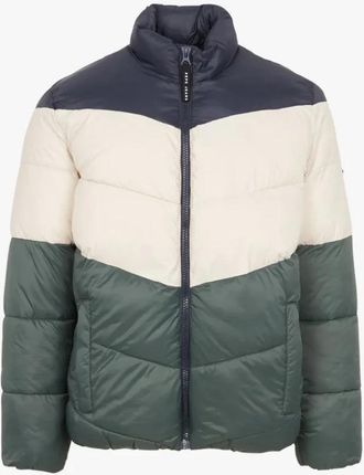 Pepe Jeans London Tricolor Hoge Kraag Anorak - Heren - Gewatteerde jassen - Veelkleurig - M - Nylon - Jassen