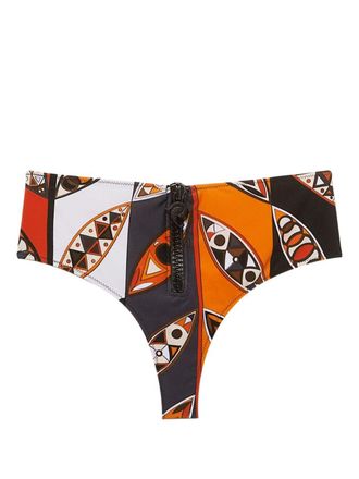 Pucci Slip bikini con stampa grafica - Multicolore