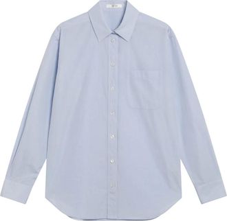 The Row Dames, Overhemden, Blauw, Maat: XS Katoen