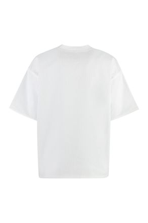 Bottega Veneta Ribbed Crew-Neck Cotton T-Shirt - White