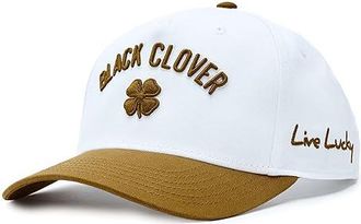 Black Clover Timeless 6 Adjustable Hat Baseball Caps Camel/White, Cotton