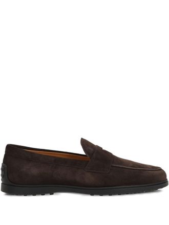Tod's Brown Suede Loafers